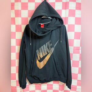 Nike Black Hoodie with Rose Gold Swoosh